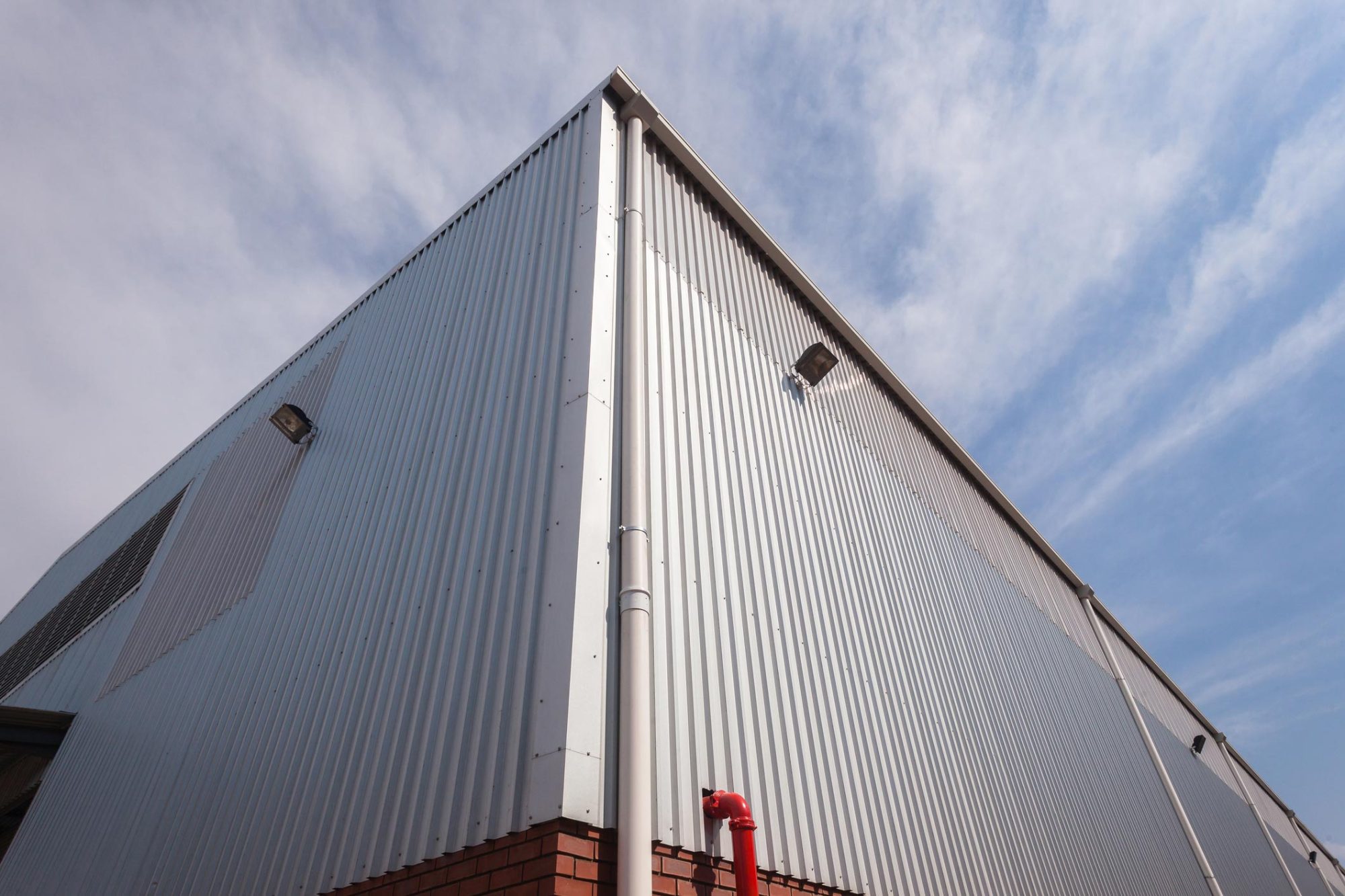 Industrial roofing installation
